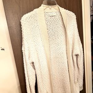 Cardigan Bundle - Cream & Olive Green colored Popcorn Knit Cardigans